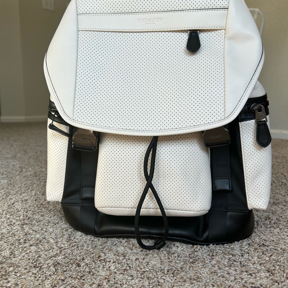 Coach leather backpack